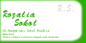rozalia sokol business card